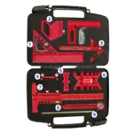 Kit carré pour le travail du bois 9 pièces – Règles et jauges de précision
