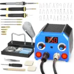Kit de pyrogravure 3 stylos avec affichage numerique de temperature