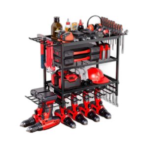 Étagère murale multi-niveaux pour outils