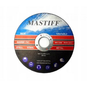 Disque pour couper le métal 125x1x22,2 – Mastiff