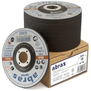 Disques à ébarber 125×6.0 A30R BF27 ABRAS Inox Sprint (Lot de 10 pièces)
