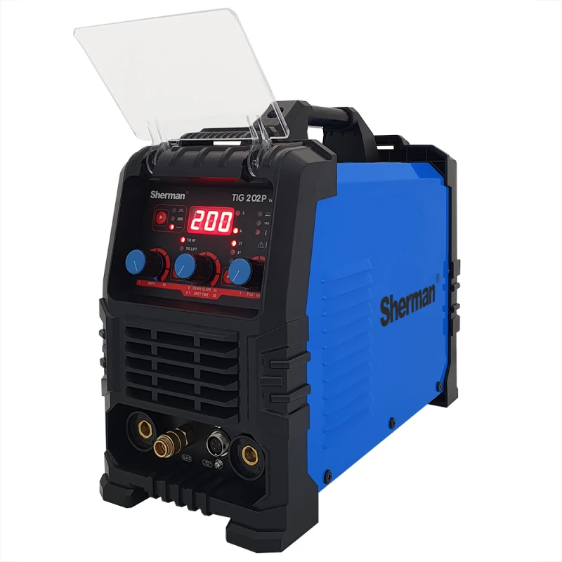 Sherman TIG 202P Poste à souder TIG/MMA 200A – Pulsé, Amorçage HF, VRD, IGBT, 230V – ABL Sherman TIG 202P Poste à souder TIG/MMA 200A – Pulsé, Amorçage HF, VRD, IGBT, 230V